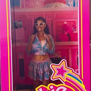 Skirt/crop jacket set